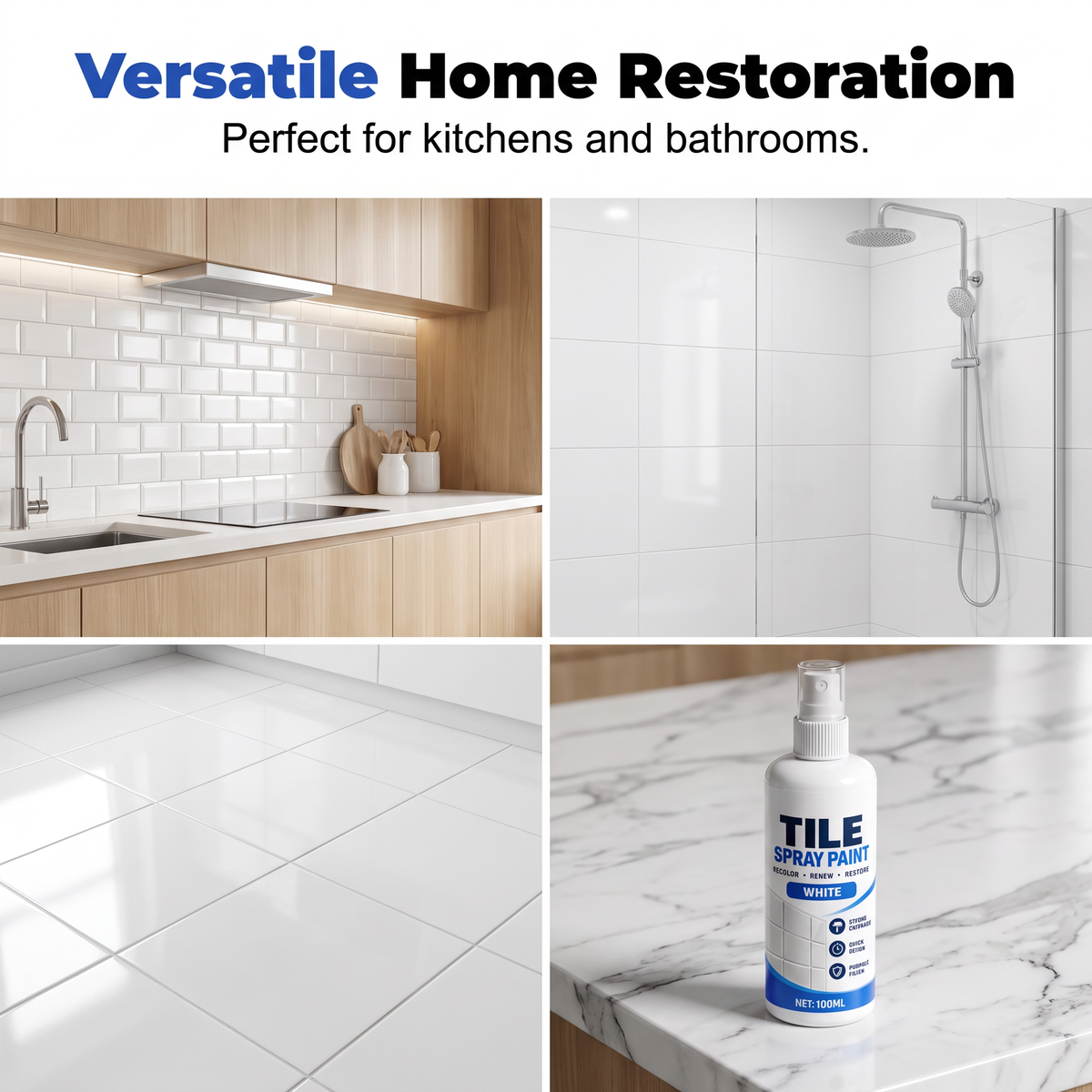 🔥2026 HOT SALE🎨Tile Renewal Spray Paint – Recolor & Refresh - 50% OFF!!!