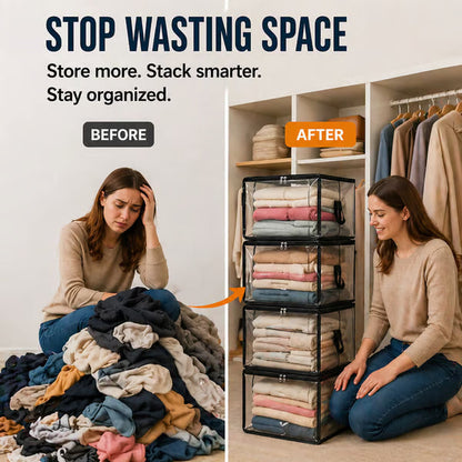 Devareon® ⏰LIMITED TIME 50% OFF! 🏠 Transparent Large-Capacity Dustproof & Moisture-Proof Storage Bag – Perfect for Clothes, Toys, Books & More ✨