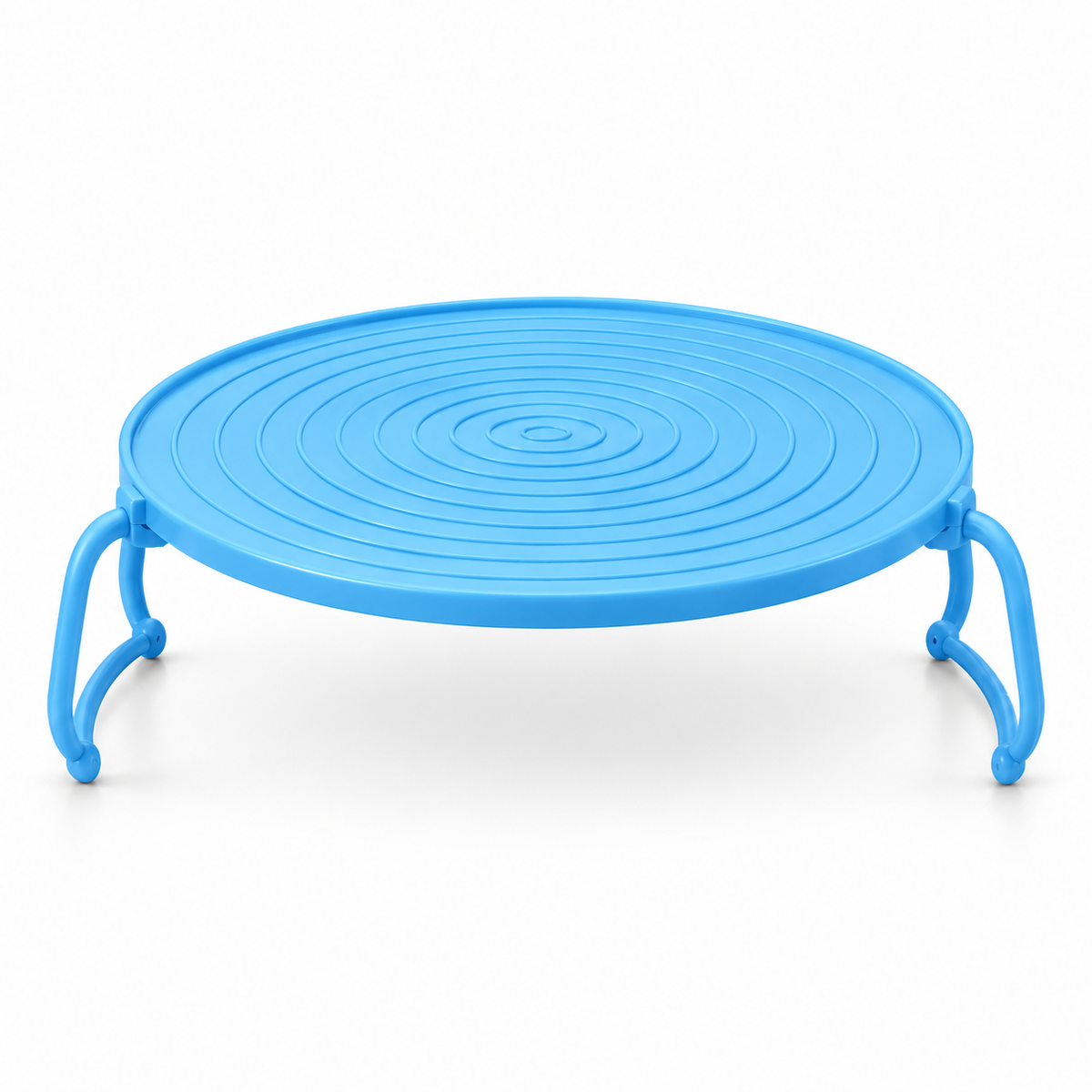 Foldable Microwave Plate Stacker with Cool-Touch Handles
