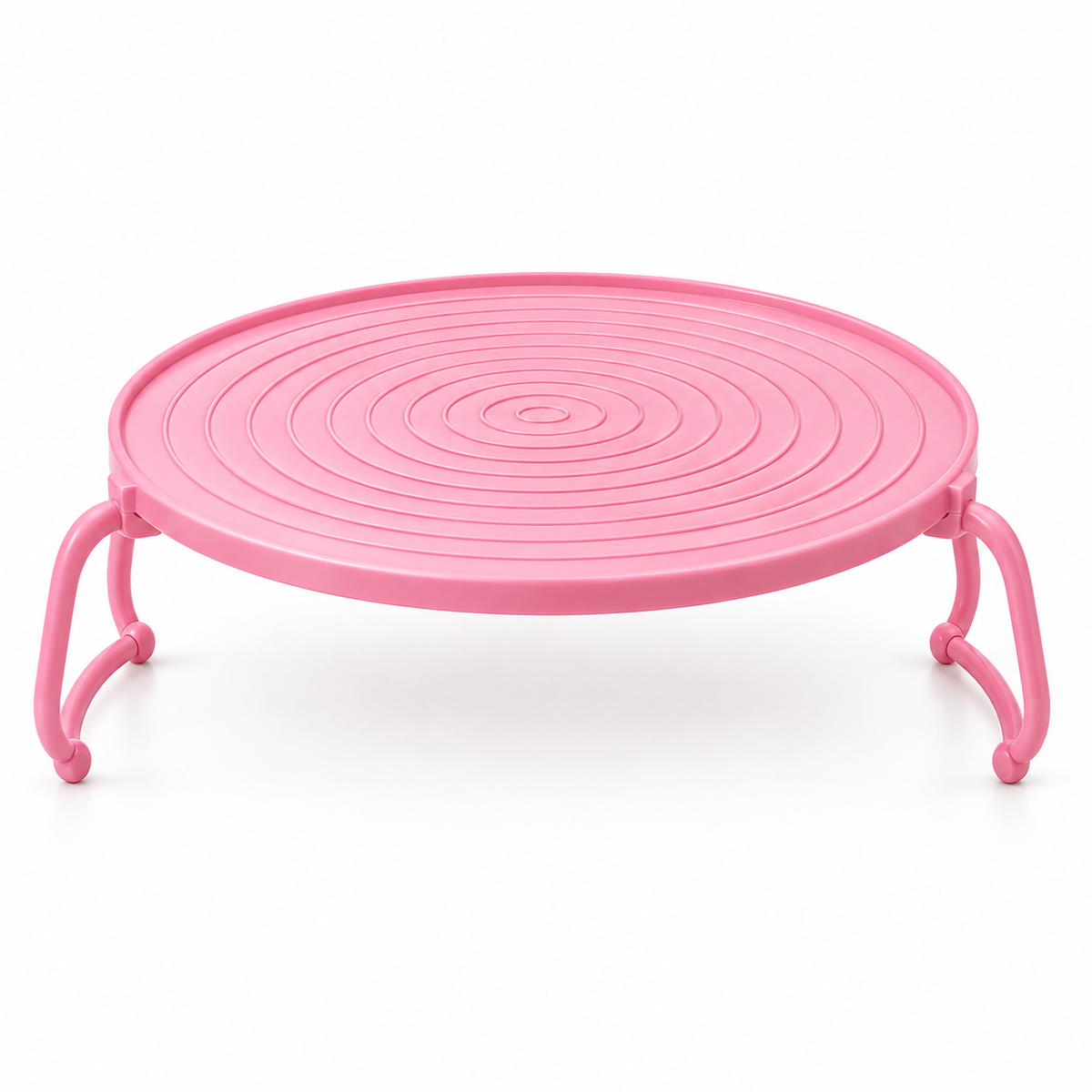 Foldable Microwave Plate Stacker with Cool-Touch Handles