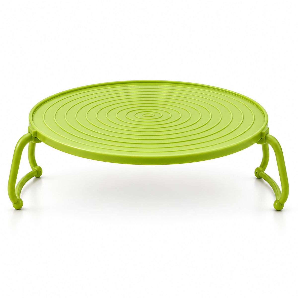 Foldable Microwave Plate Stacker with Cool-Touch Handles