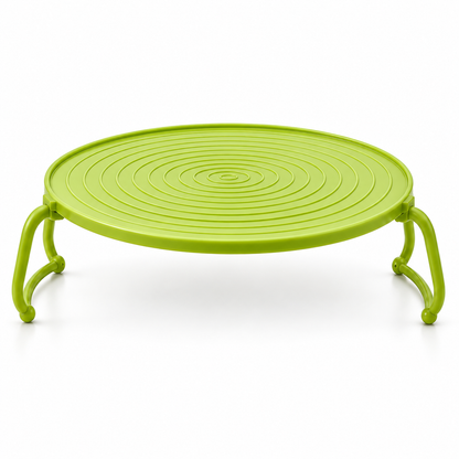 Foldable Microwave Plate Stacker with Cool-Touch Handles