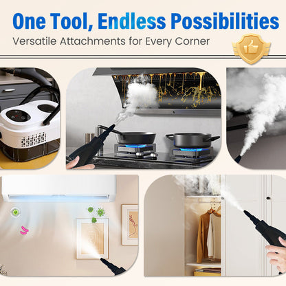 🥳2026 HOT SALE💞50K+ SOLD!📢⏰ 50% OFF! High‑Temp Steam Cleaner – 105°C steam, 15s heat‑up. Kills 99.9% germs, no chemicals. 6 levels, large 1100ml tank. Multi‑surface magic! 🔥✨