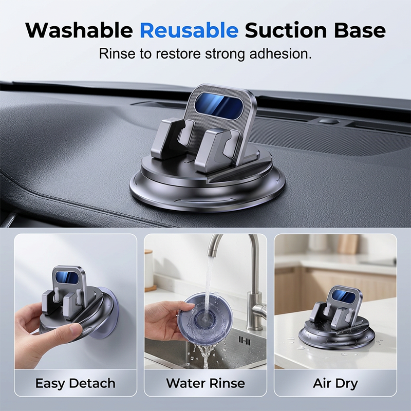 60%🚗 40% OFF NOW!📱 Rotating Dashboard Car Phone Holder – 360° Adjustable & Anti-Slip – Hands-Free Phone Mount 🛡️