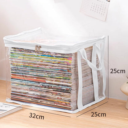 Devareon® ⏰LIMITED TIME 50% OFF! 🏠 Transparent Large-Capacity Dustproof & Moisture-Proof Storage Bag – Perfect for Clothes, Toys, Books & More ✨