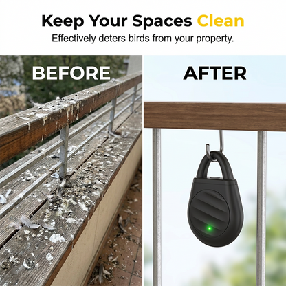 🏆 Last Day Special Price £14.99 ! 🐦Buy 2 Get 1 Free🎁No more trouble from birds, beasts and locusts！Portable Ultrasonic Bird Repellent Keychain