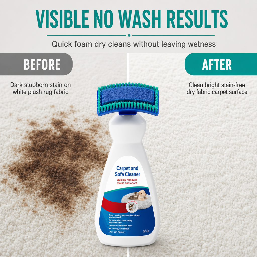 🏆Last Day Special Price ! Waterless Fabric and Carpet Cleaner