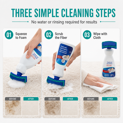 🏆Last Day Special Price ! Waterless Fabric and Carpet Cleaner
