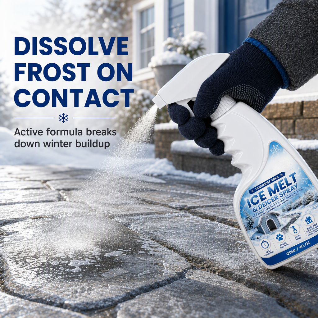 🐾 Fast Pet-Safe Outdoor De-Icing & Snow Melting Spray❄️