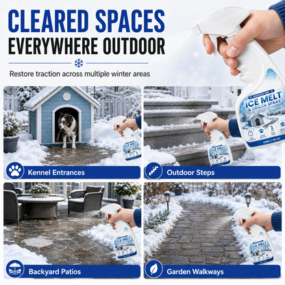 🐾 Fast Pet-Safe Outdoor De-Icing & Snow Melting Spray❄️