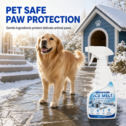 🐾 Fast Pet-Safe Outdoor De-Icing & Snow Melting Spray❄️