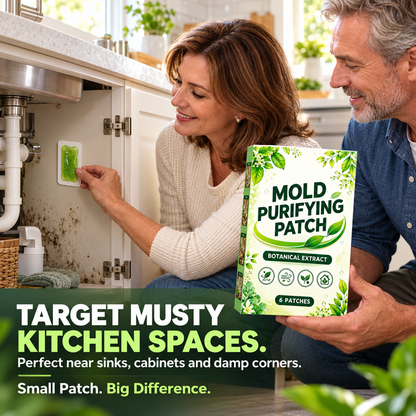 upsell🧪6Pcs Mold Purifying Patches, Botanical Mildew Remover for Bathroom, Kitchen & Damp Areas