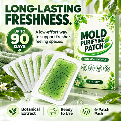 upsell🧪6Pcs Mold Purifying Patches, Botanical Mildew Remover for Bathroom, Kitchen & Damp Areas