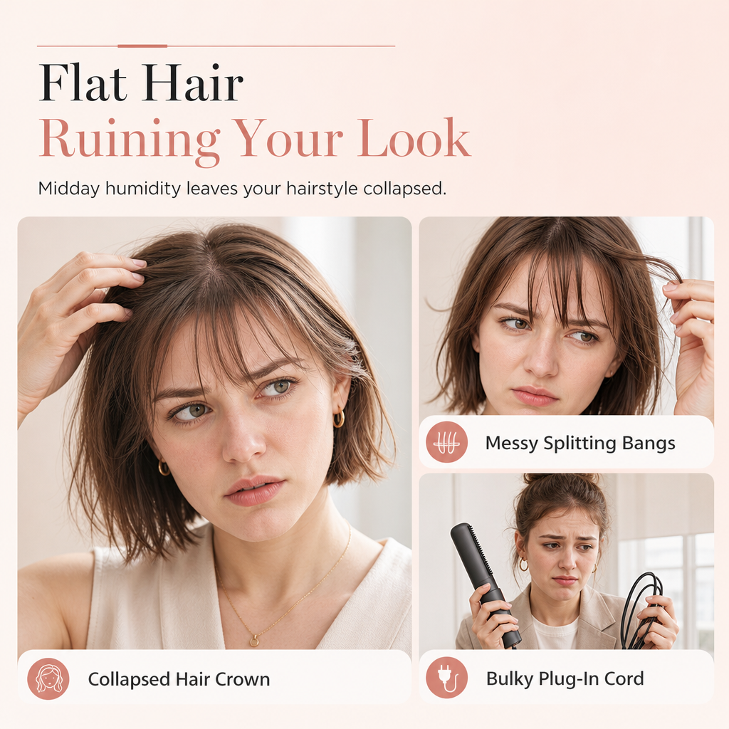 ✨Mini Cordless Heated Styling Comb