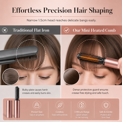 ✨Mini Cordless Heated Styling Comb
